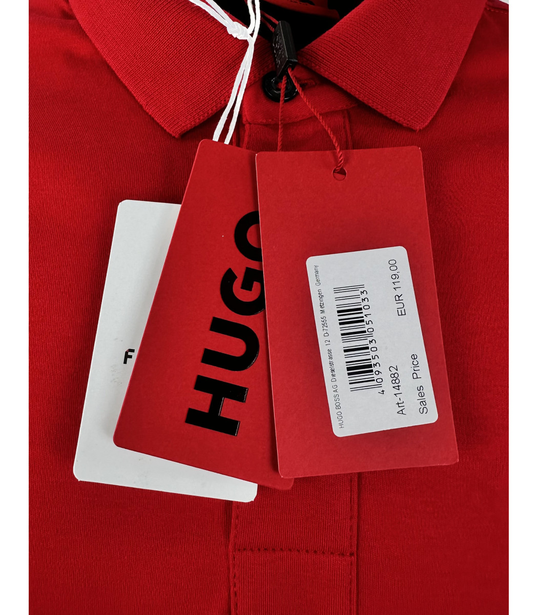 Красная футболка поло Hugo Boss 14-882-6