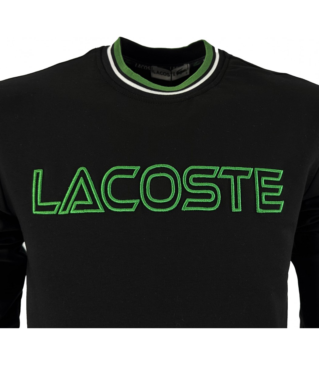 Черный свитшот Lacoste 9012-1