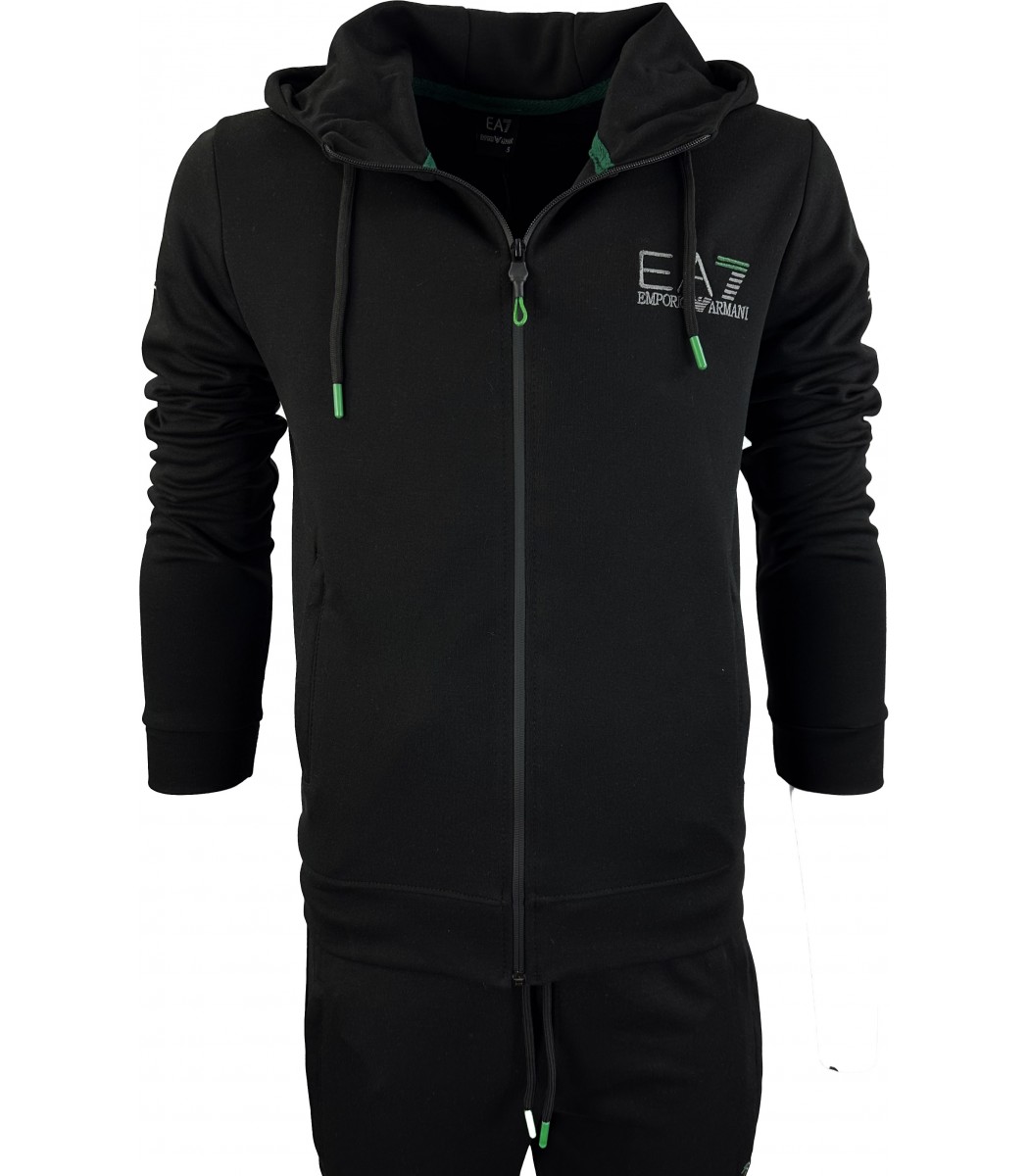 Черный спортивный костюм Emporio Armani EA7 2408-1