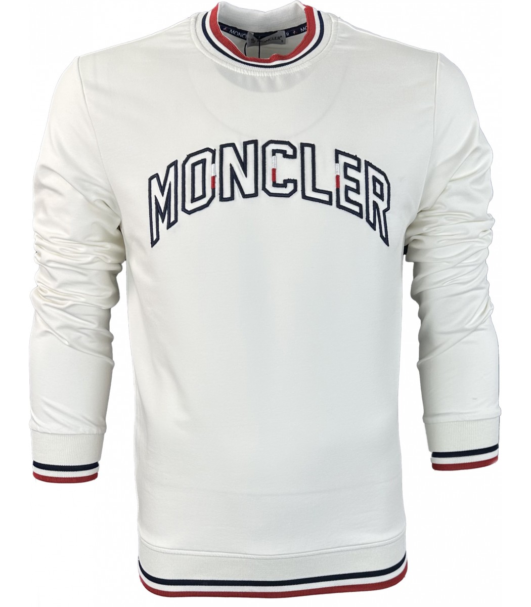 Белый свитшот Moncler 9011-3