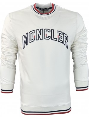 Белый свитшот Moncler 9011-3