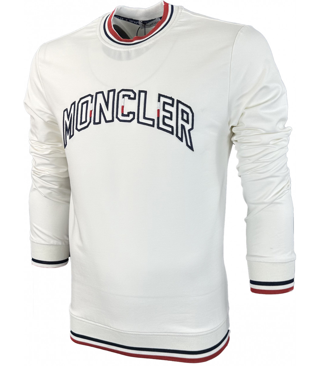 Белый свитшот Moncler 9011-3