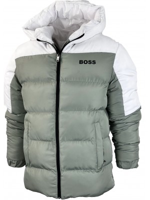 Оливковый пуховик BOSS 2320-36