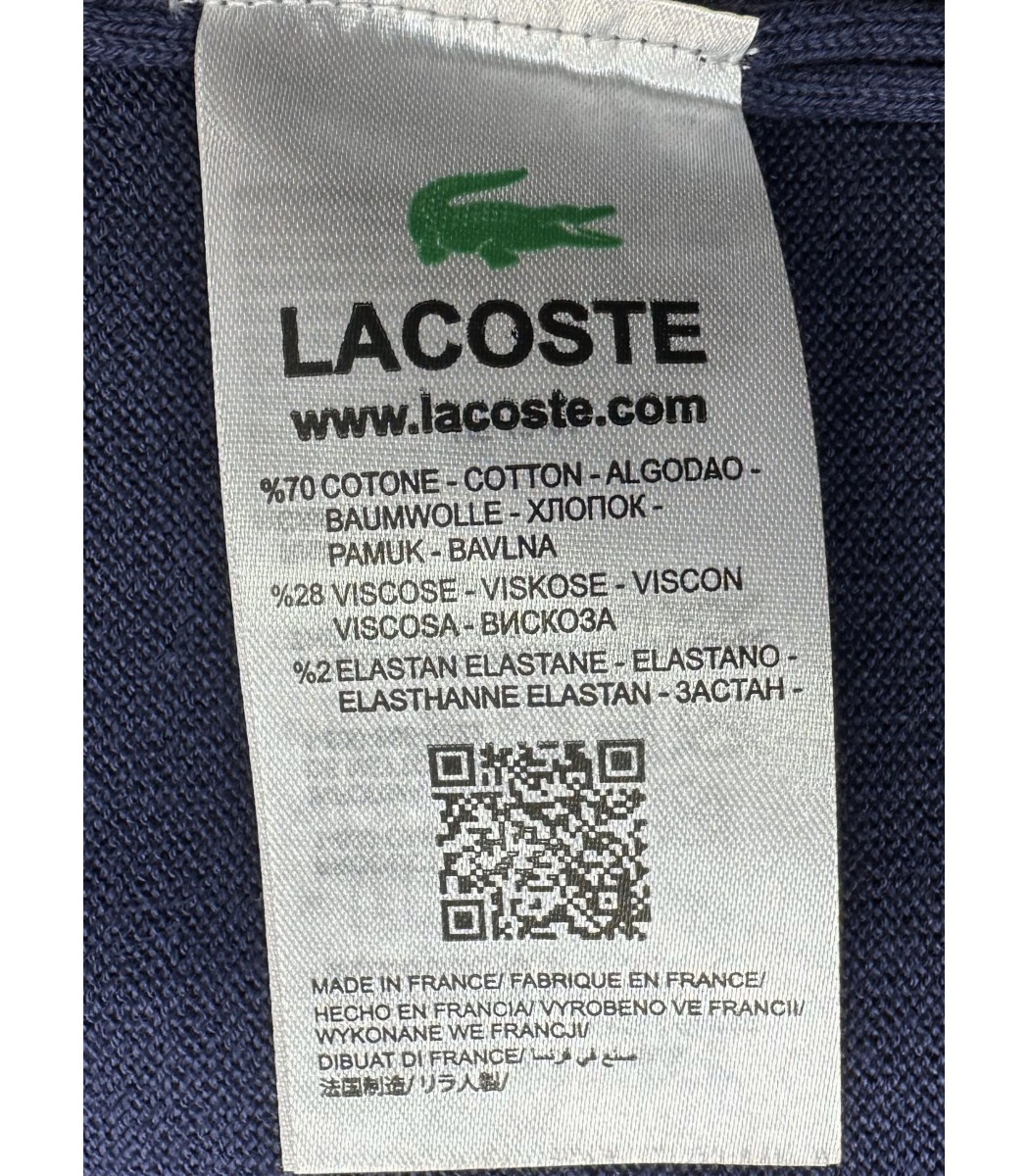 Темно-синяя кофта Lacoste 731-2