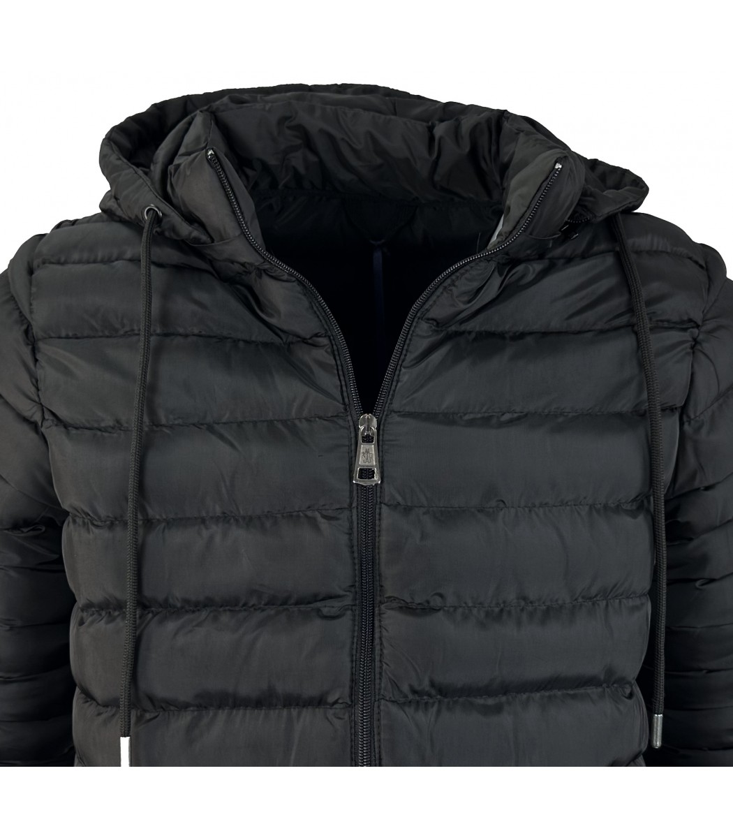 Черный пуховик Moncler 501-1