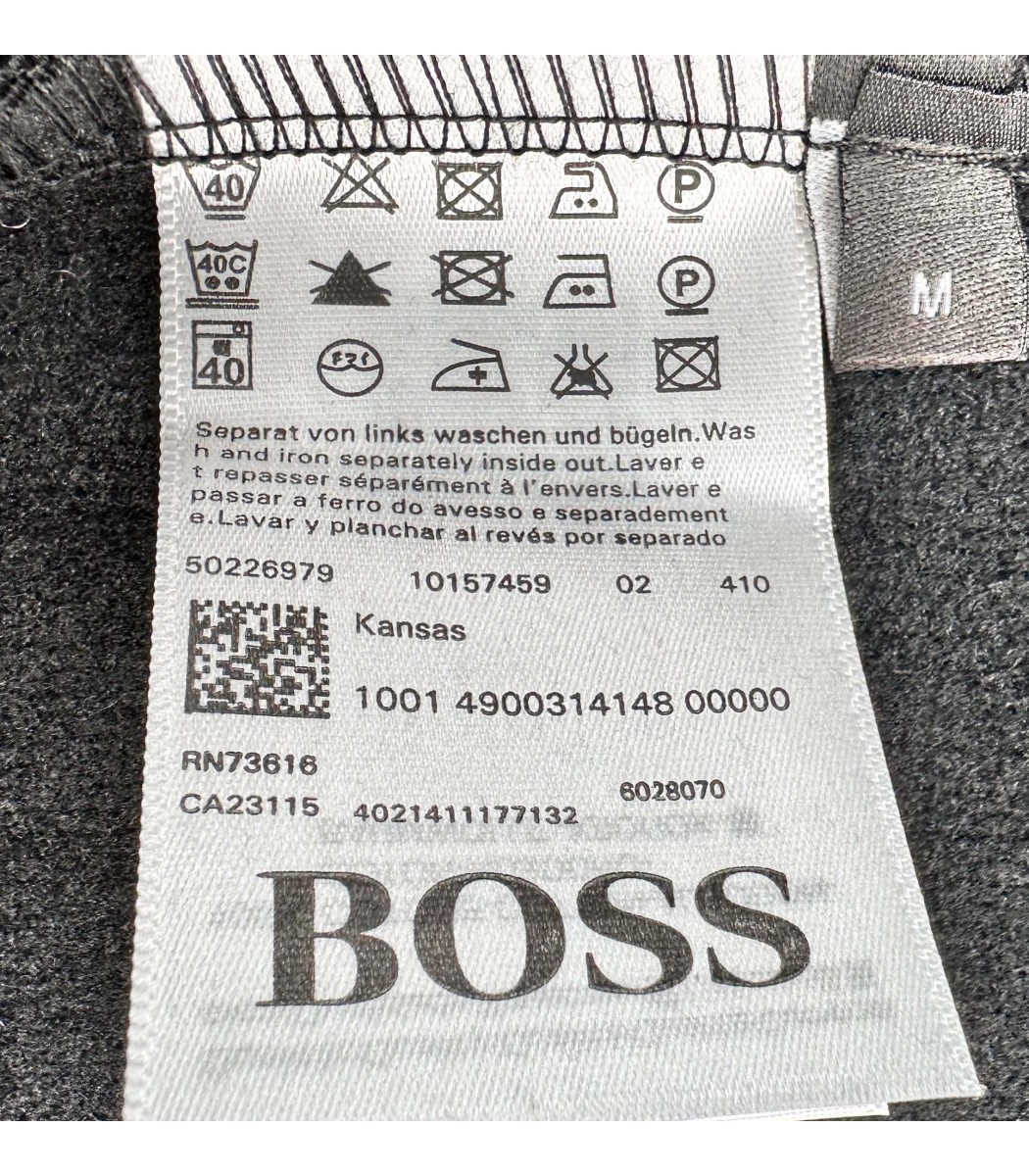 Черный утепленный спортивный костюм на флисе Hugo Boss 13700-1