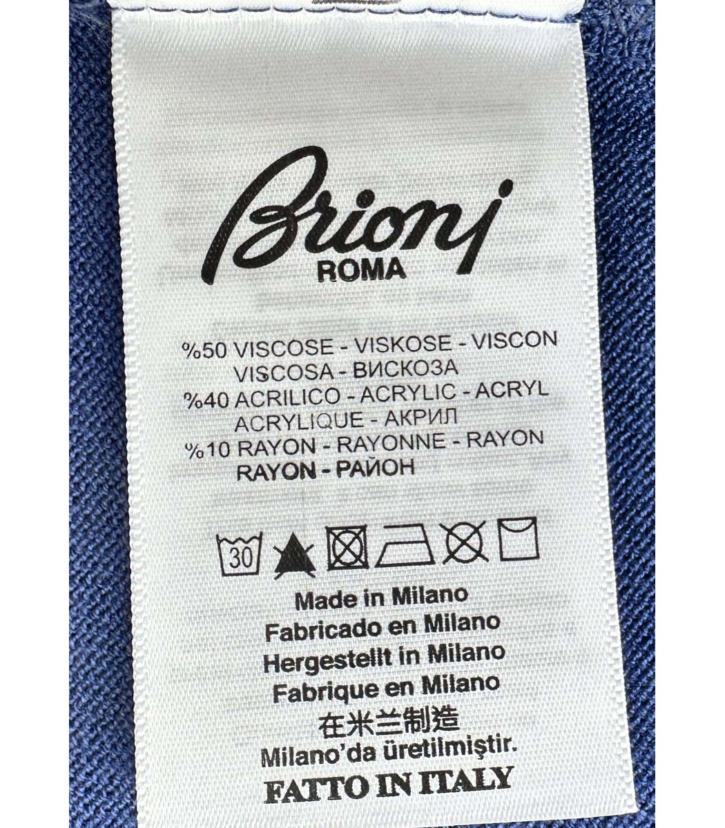 Индиго  поло Brioni 9170-34