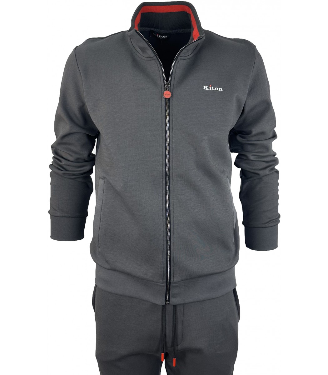 Темно-серый спортивный костюм Kiton 13615-15