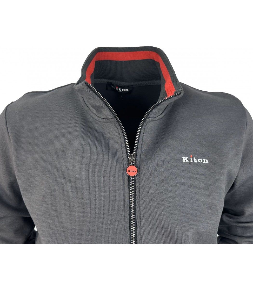 Темно-серый спортивный костюм Kiton 13615-15