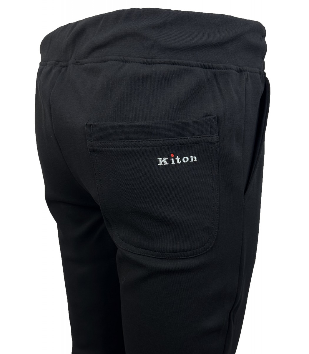 Черный спортивный костюм Kiton 13615-1