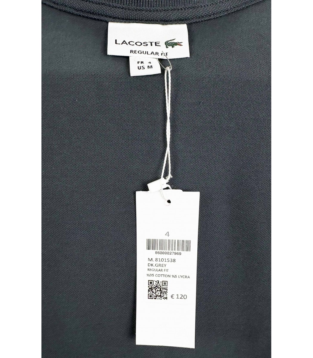 Графитовая футболка поло Lacoste LC2-56