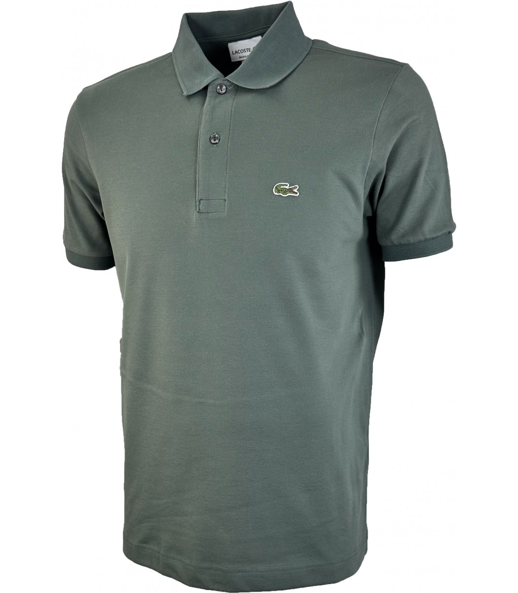 Темно-оливковая футболка поло Lacoste LC2-39