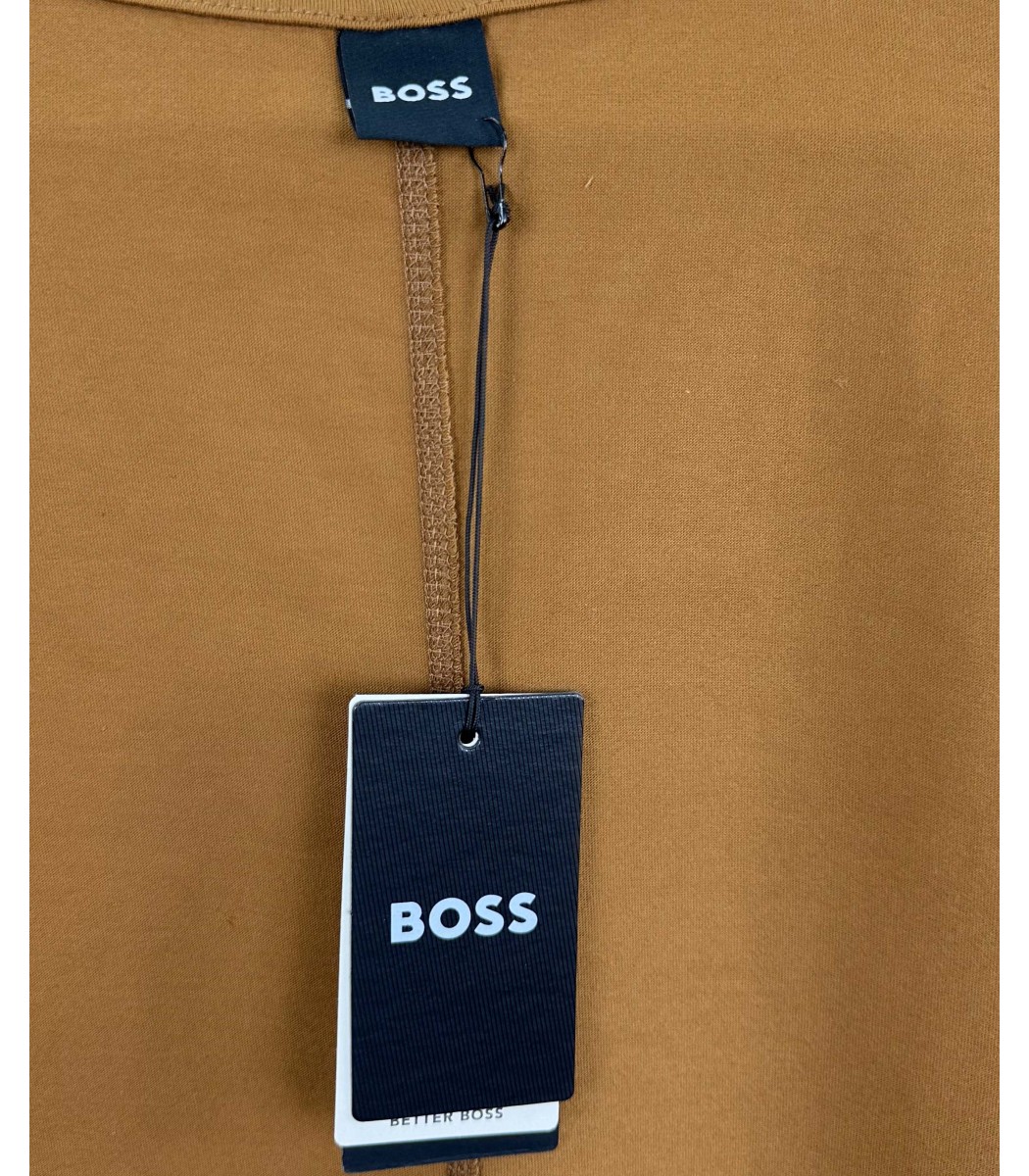 Коричневая футболка Boss 3049-18