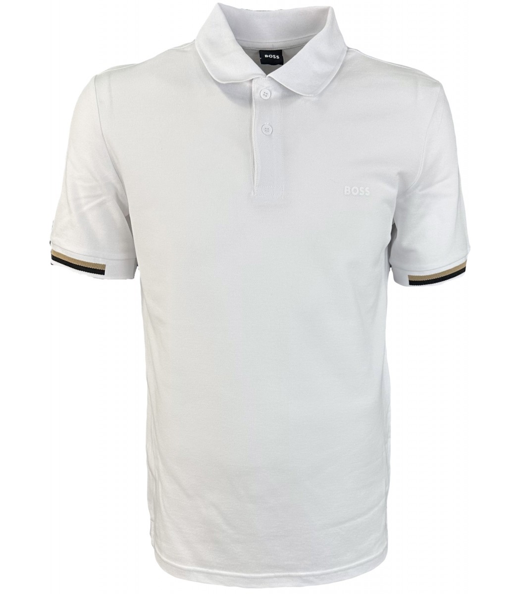 Белая футболка поло Hugo Boss 1103-3