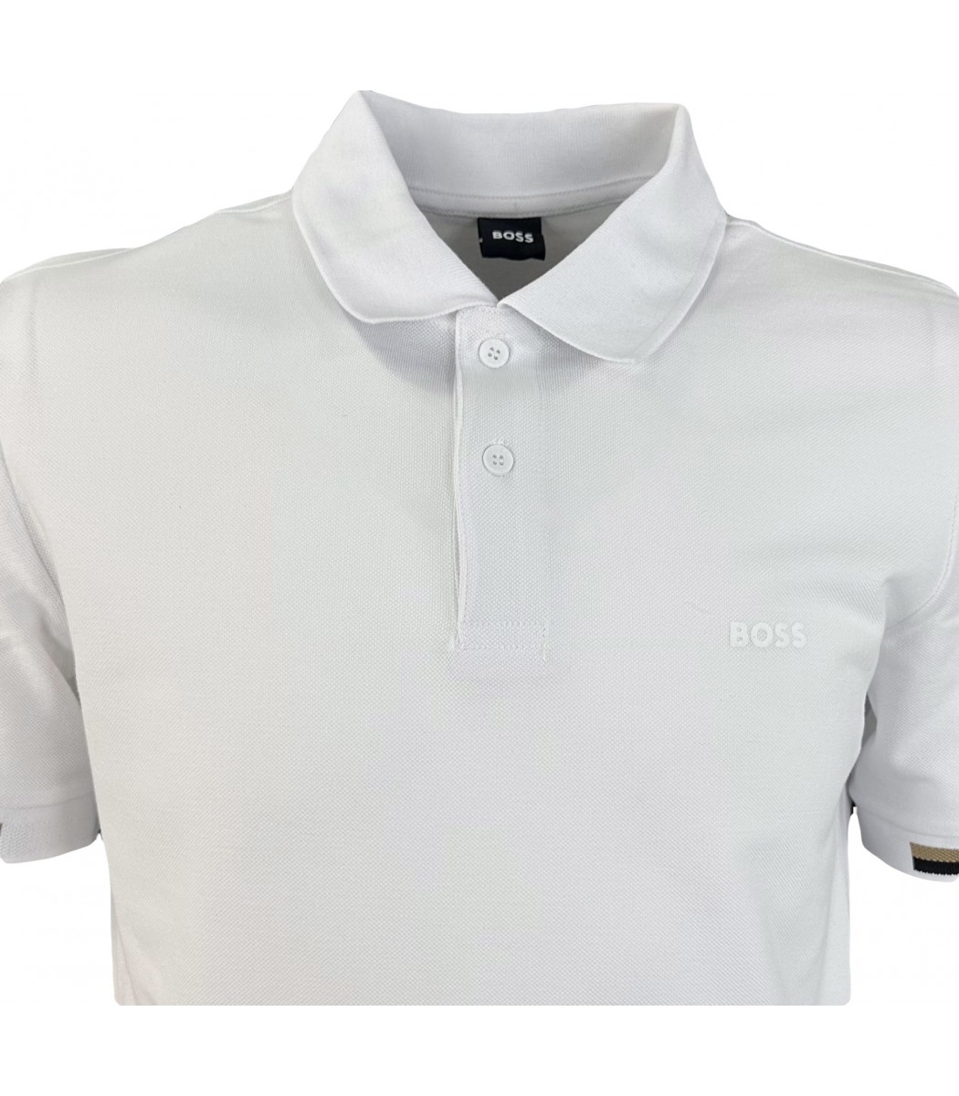 Белая футболка поло Hugo Boss 1103-3