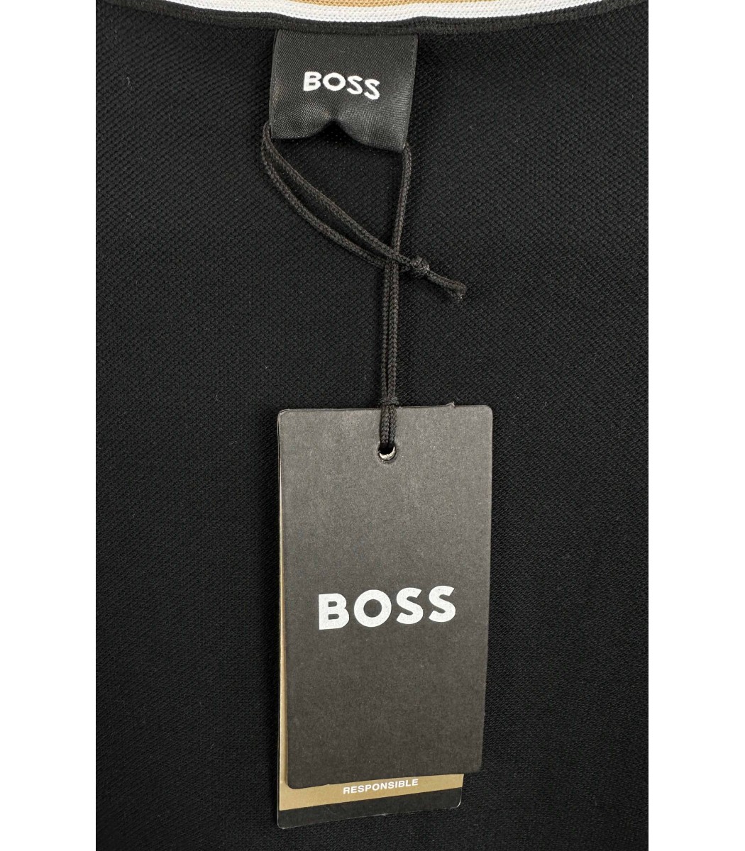 Черная футболка поло Hugo Boss 317-1