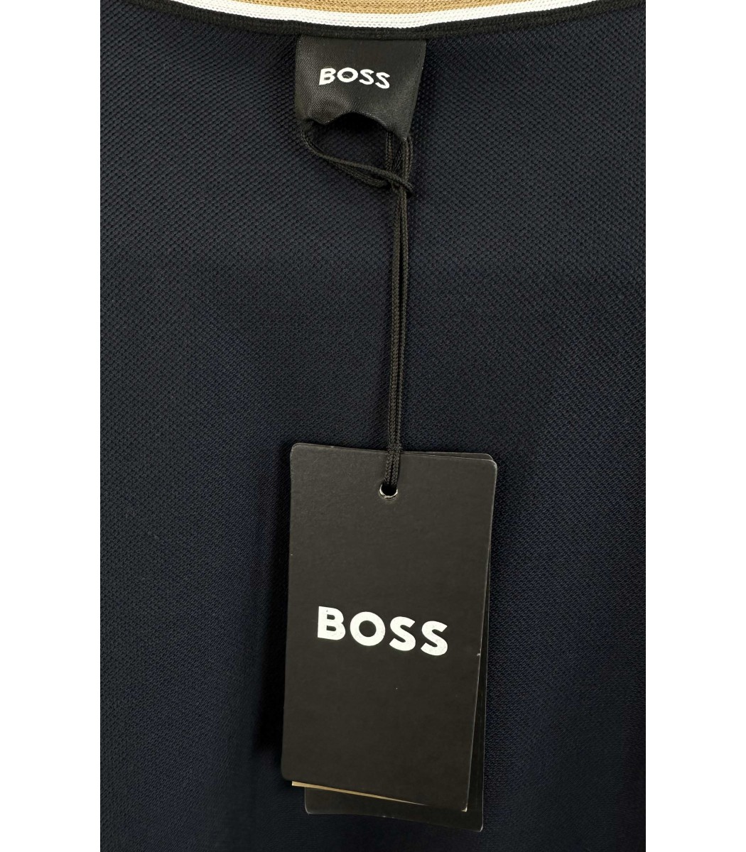 Темно-синяя футболка поло Hugo Boss 317-2