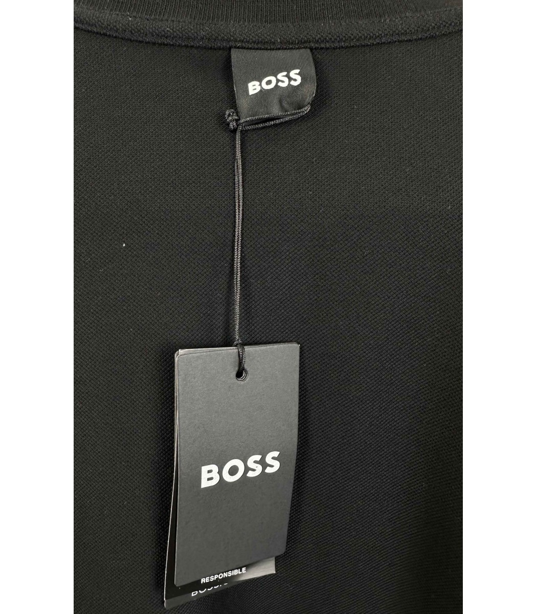 Черная футболка поло Hugo Boss 1103-1