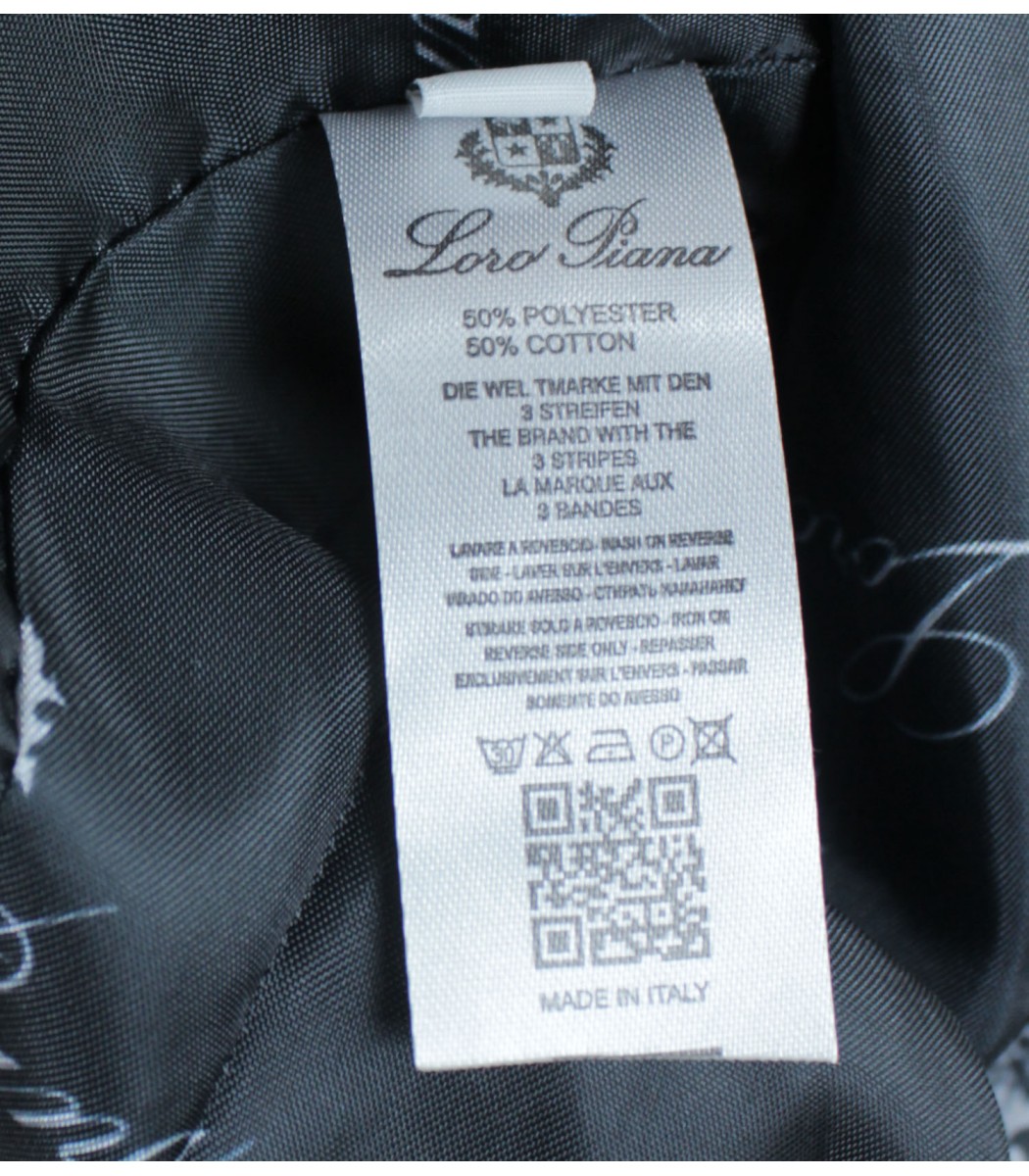 Черная ветровка Loro Piana LP023-1
