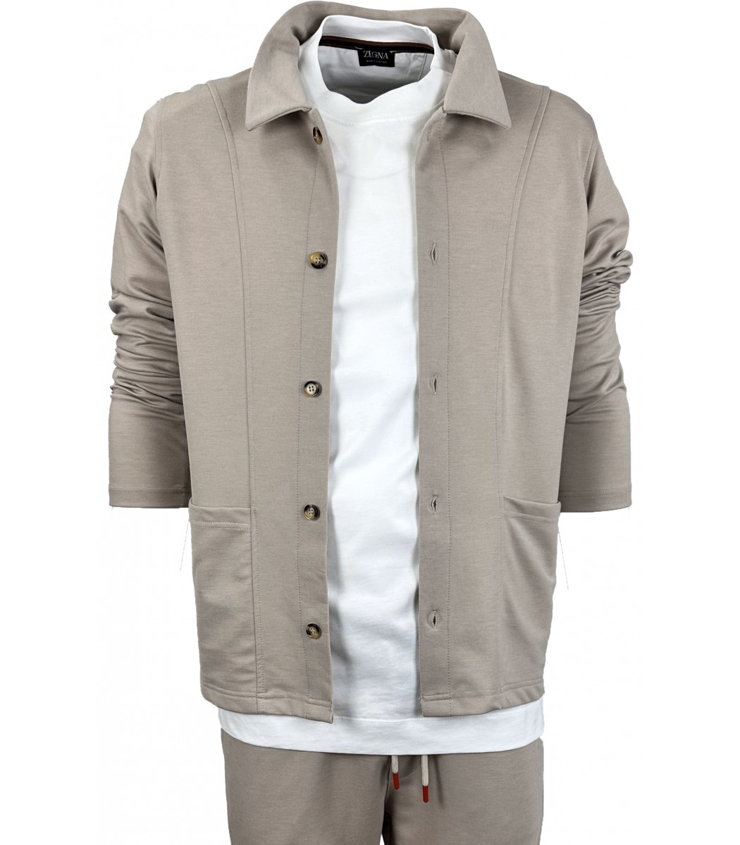 Бежевый костюм Kiton 3009-13