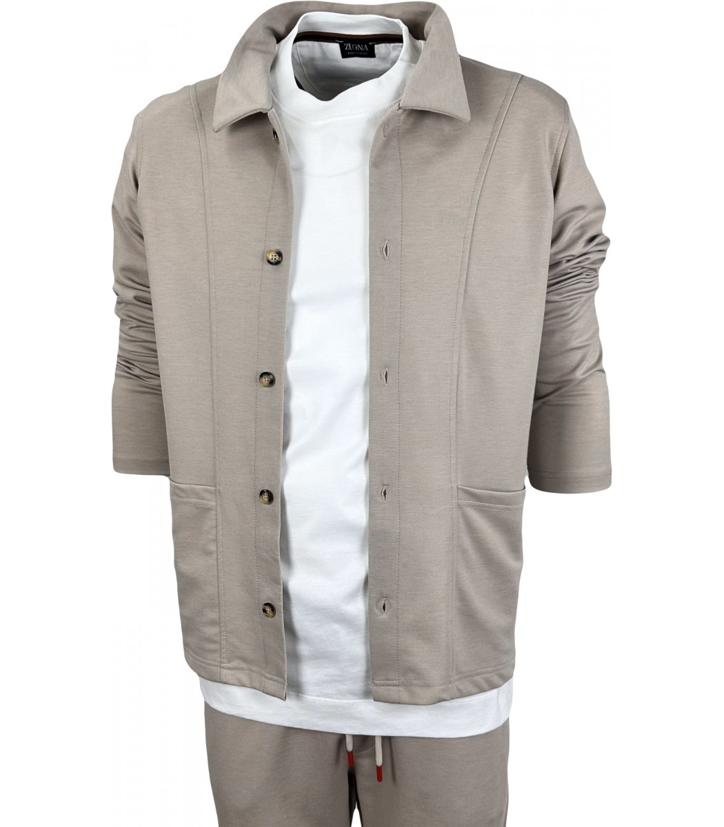 Бежевый костюм Kiton 3009-13