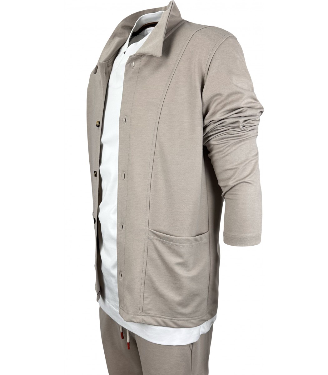 Бежевый костюм Kiton 3009-13