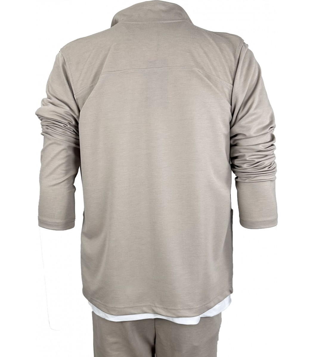 Бежевый костюм Kiton 3009-13
