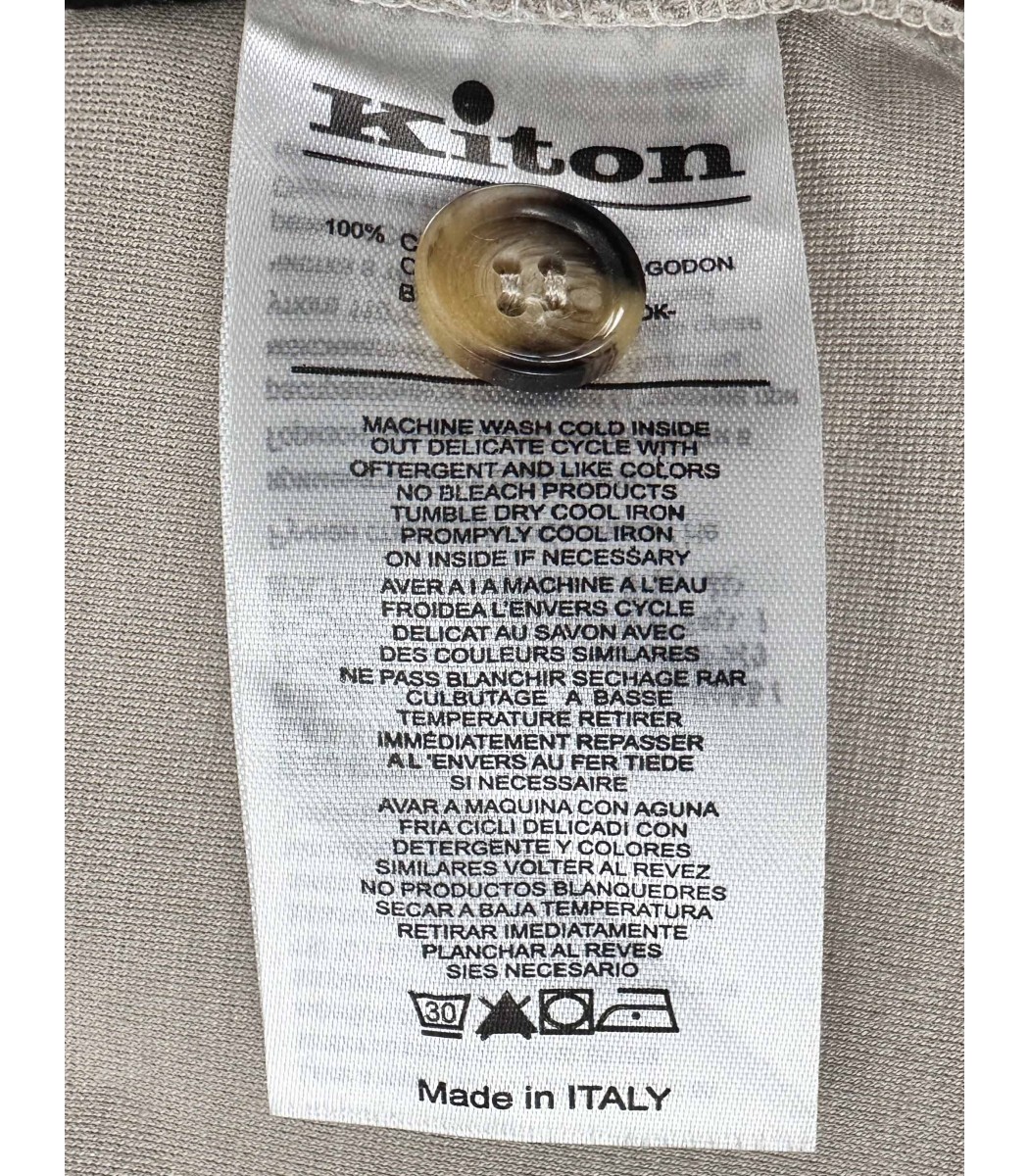 Бежевый костюм Kiton 3009-13