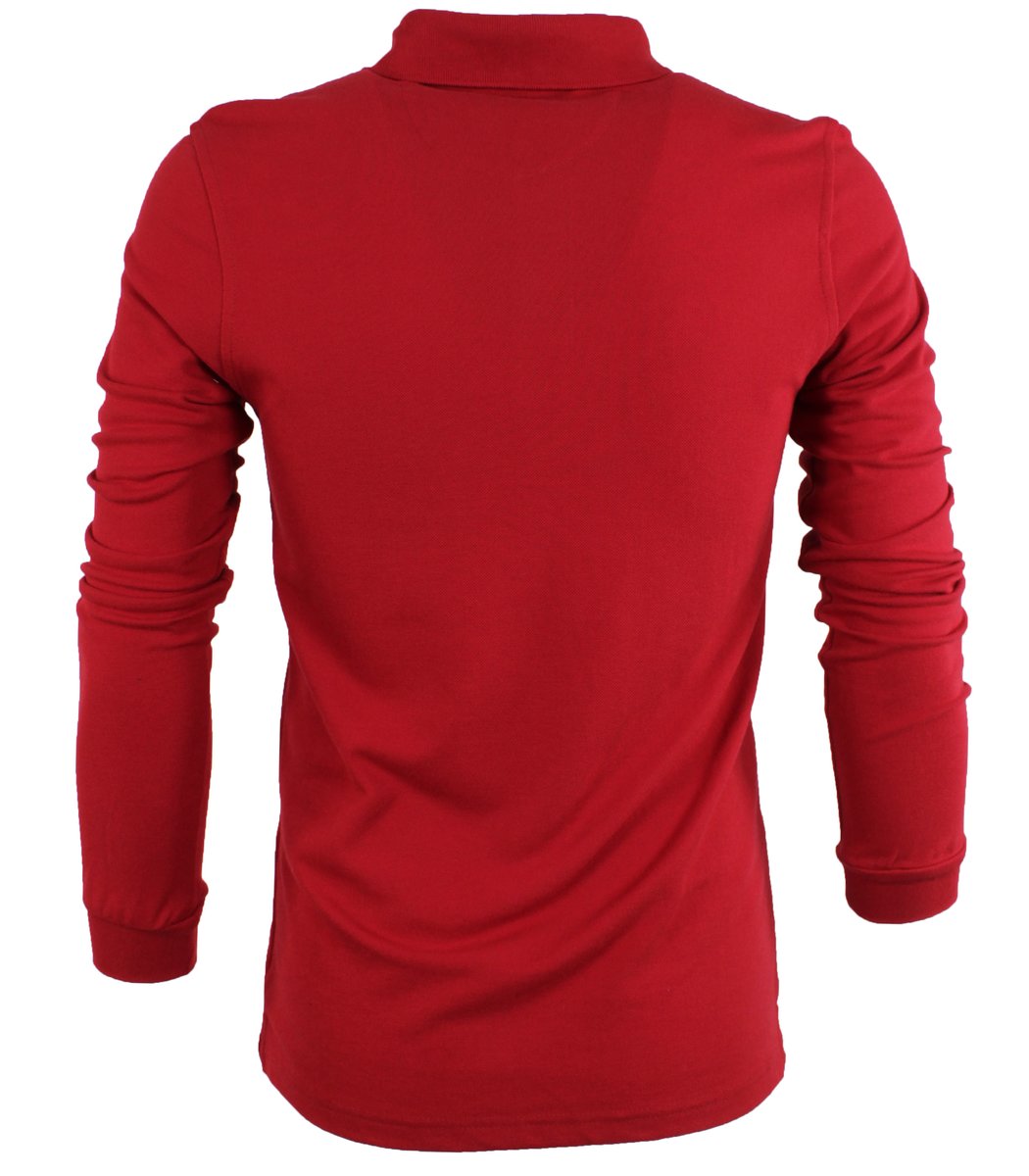 Красное поло с длинным рукавом Tommy Hilfiger TH4711-6