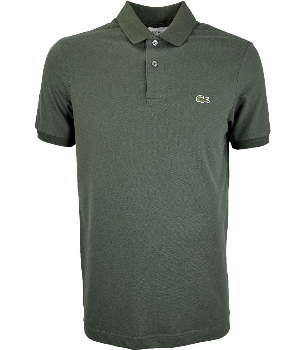 Хаки футболка поло Lacoste LC2-51
