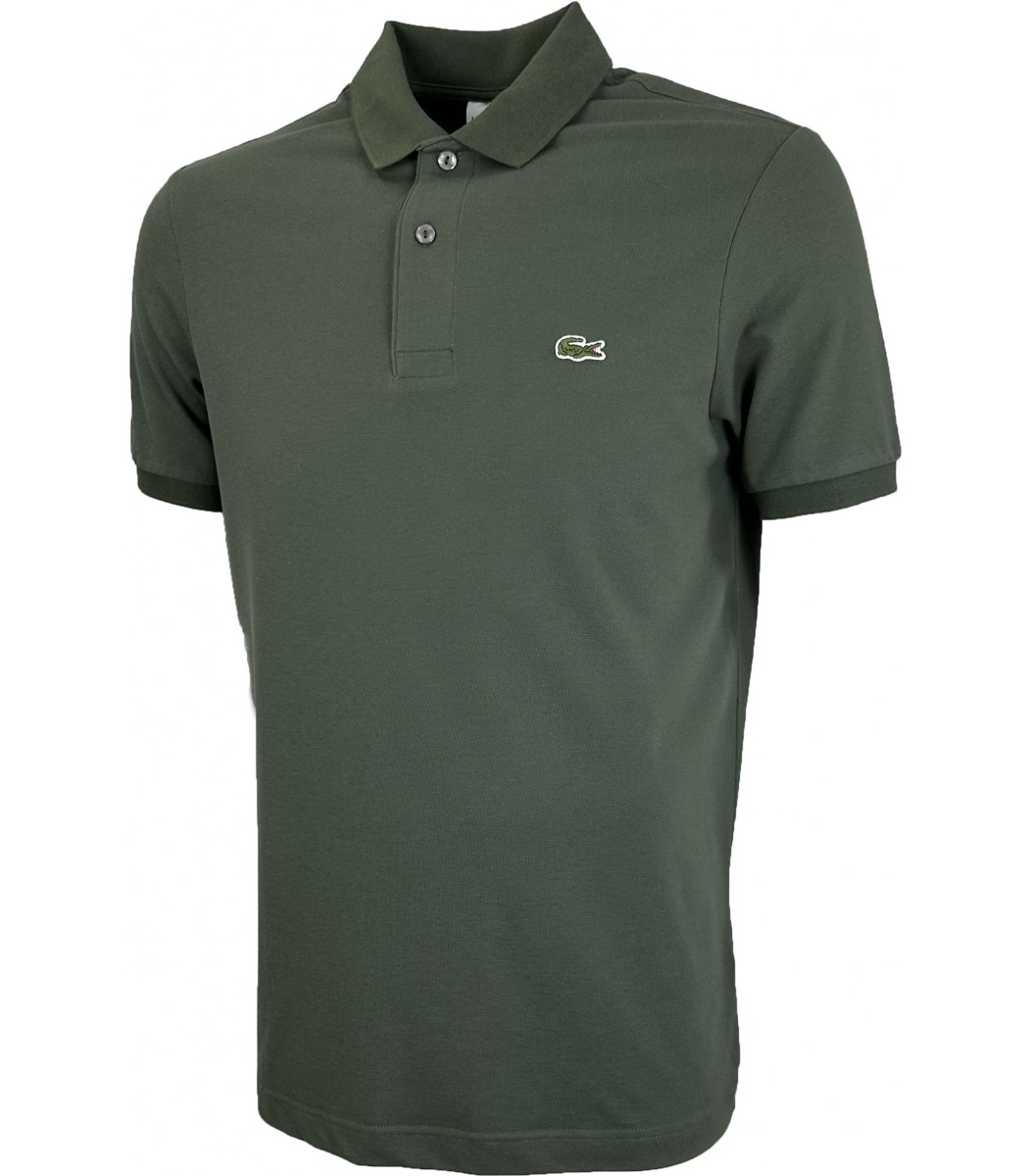 Хаки футболка поло Lacoste LC2-51