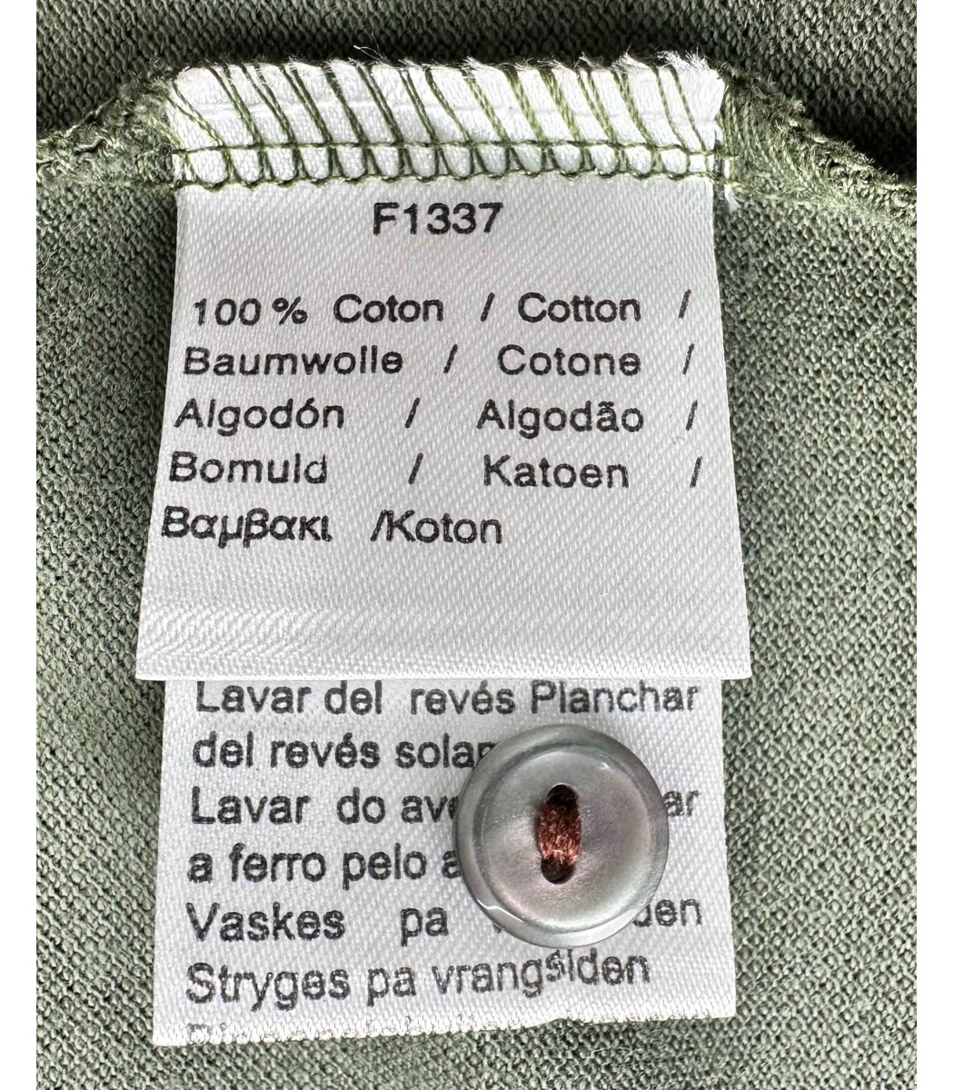 Хаки футболка поло Lacoste LC2-51