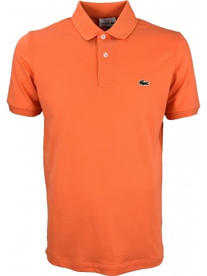 Оранжевая  футболка поло Lacoste LC2-8
