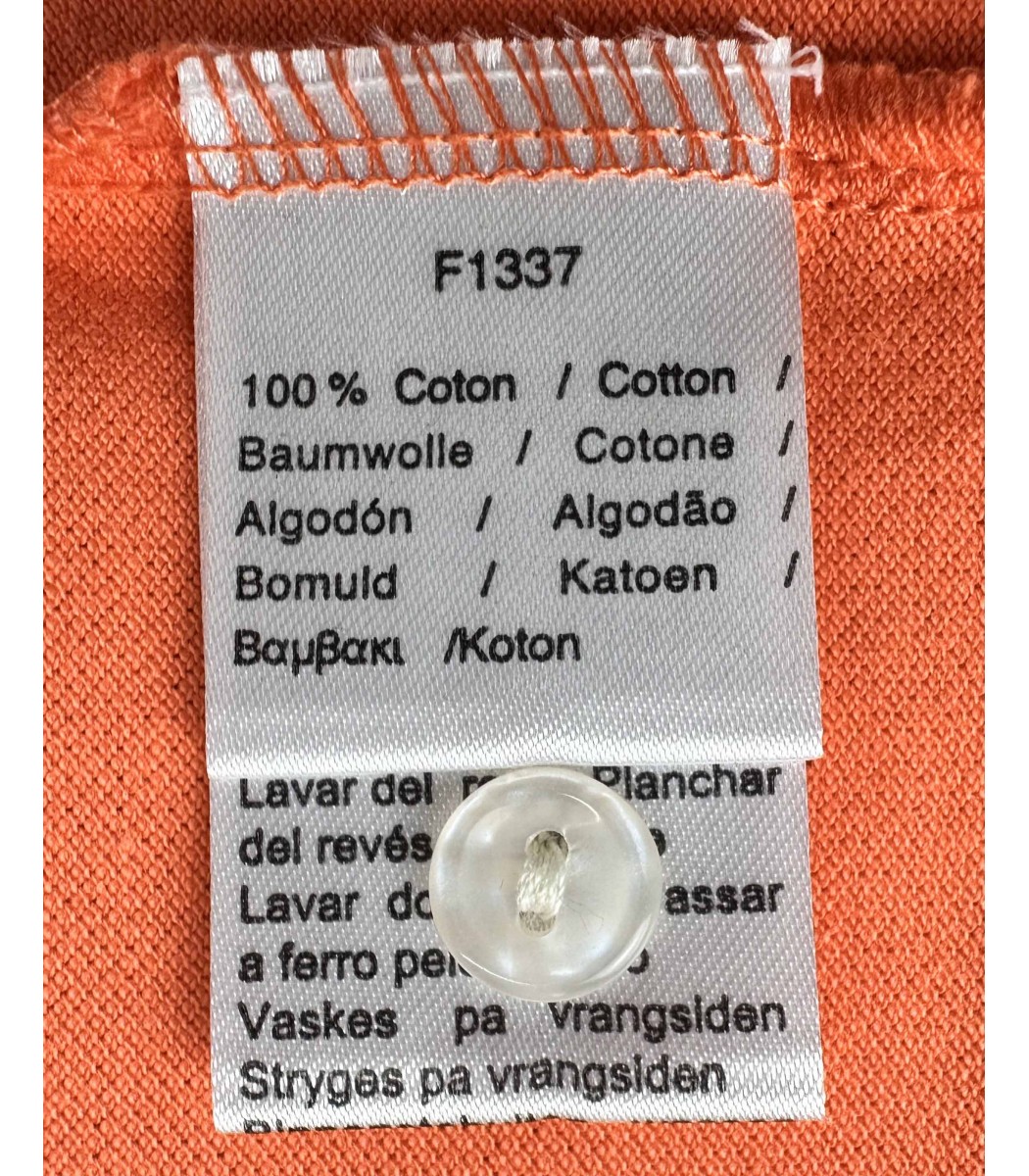 Оранжевая  футболка поло Lacoste LC2-8