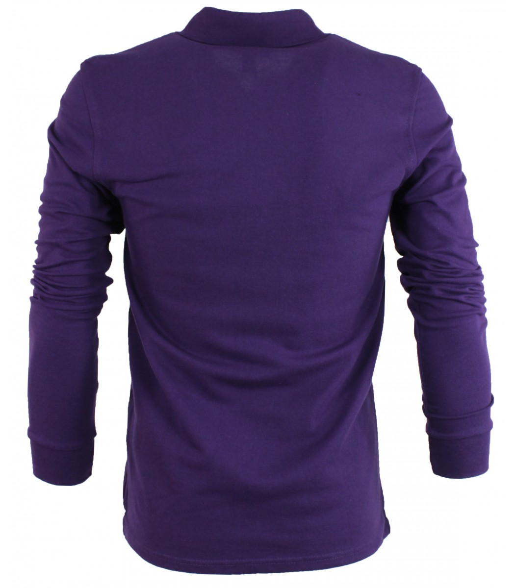 Фиолетовое поло с длинным рукавом Lacoste L2708-7