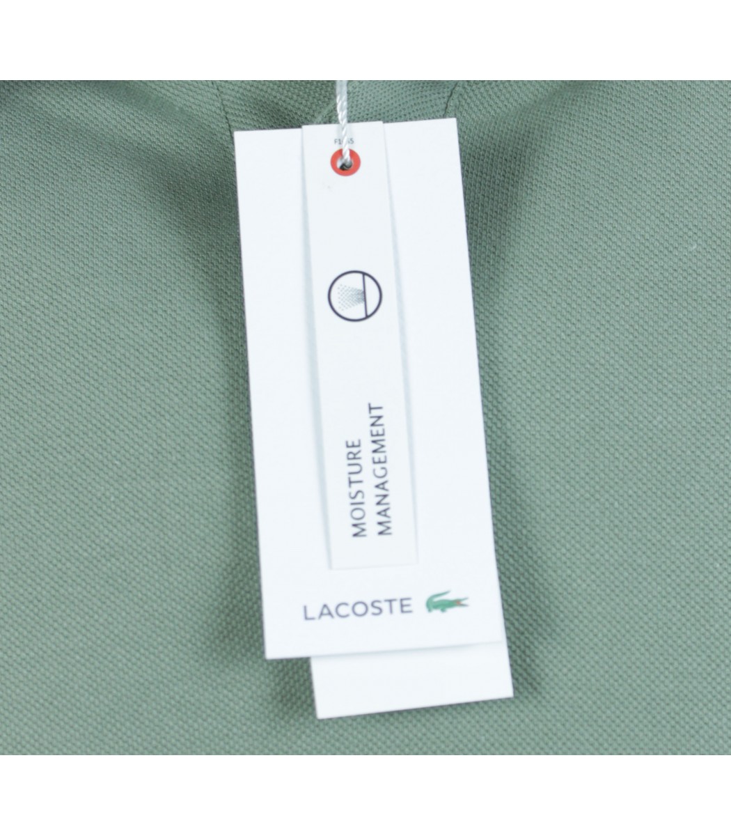 Оливковое поло с длинным рукавом Lacoste L2708-6