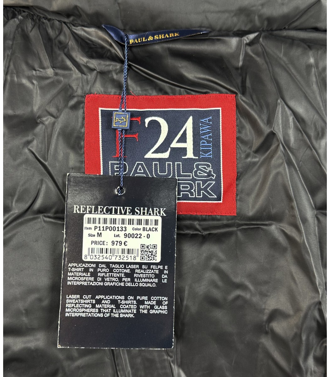 Черный пуховик Paul&Shark PS-133