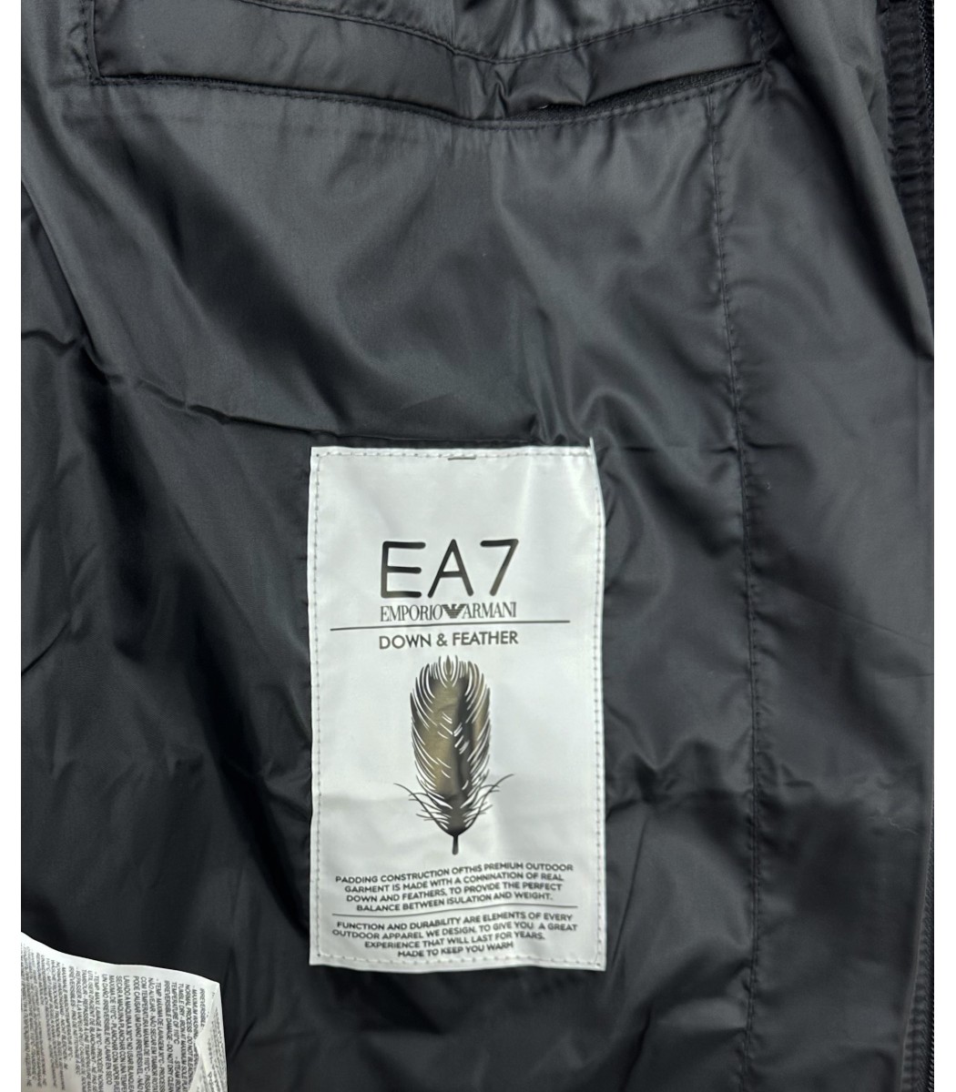 Бордовый пуховик Emporio Armani EA7 EA-409