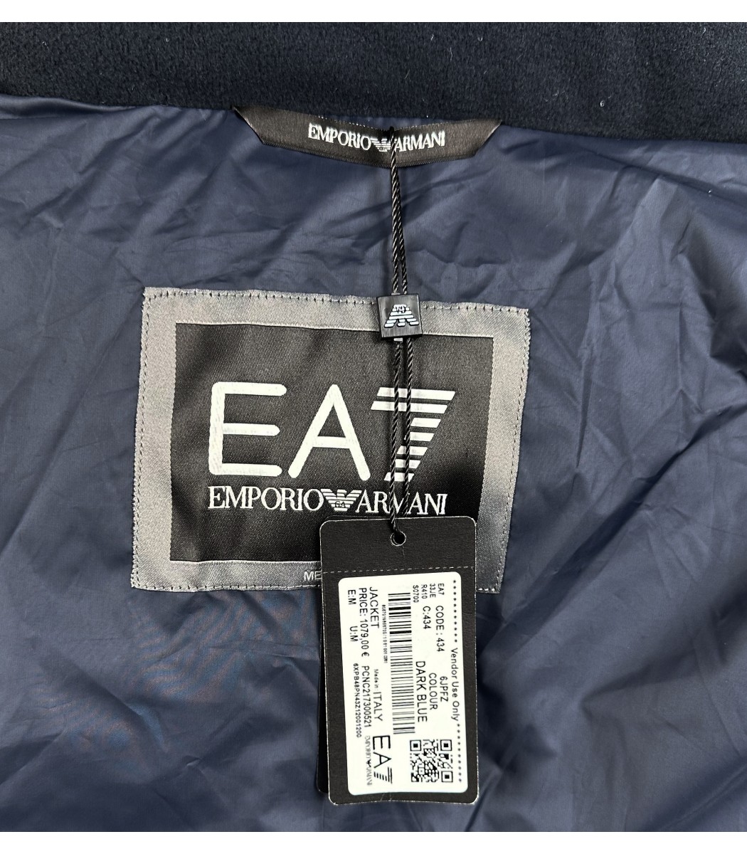 Темно-синий пуховик Emporio Armani EA7 EA-434