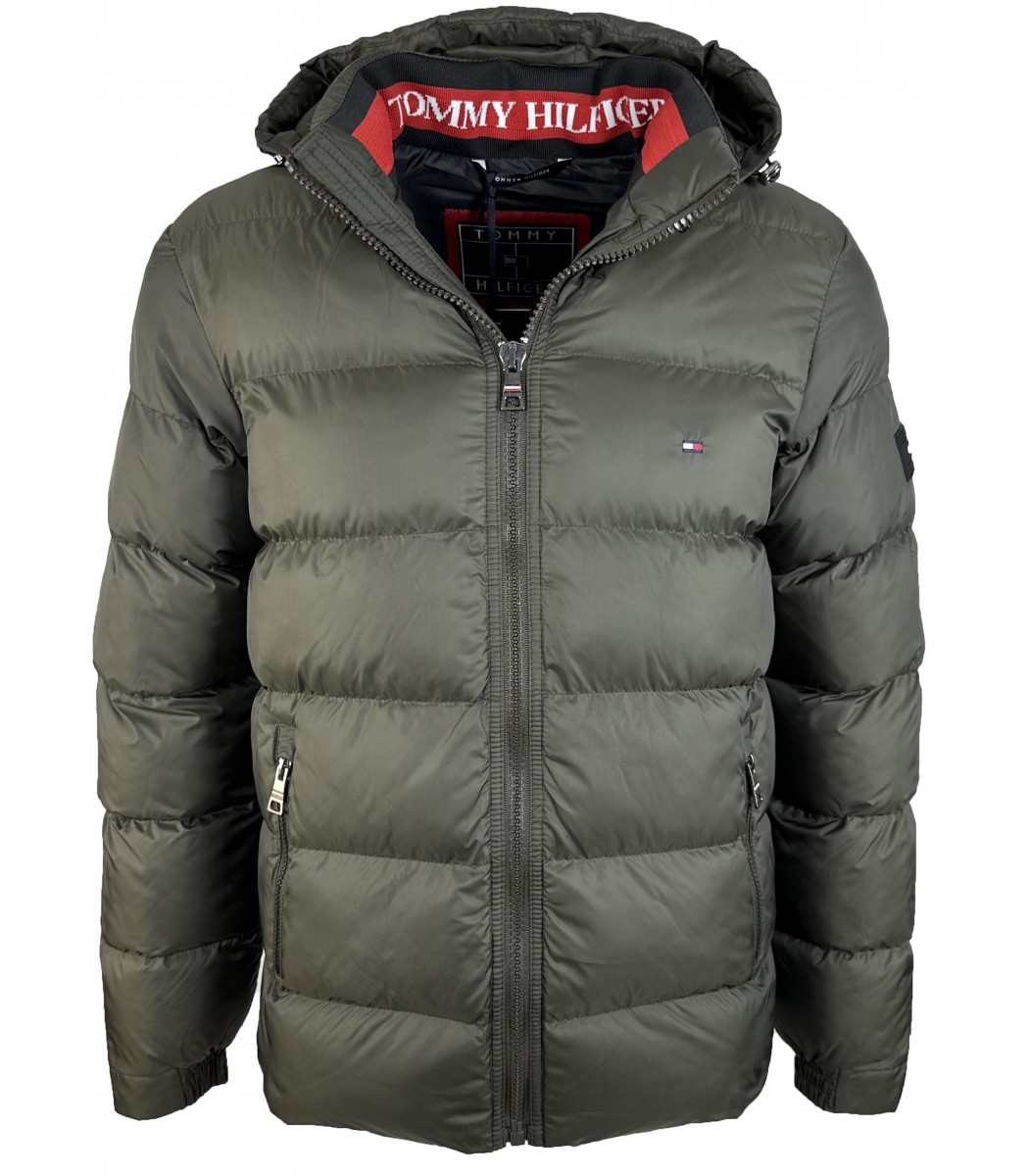 Хаки пуховик Tommy Hilfiger Т-207-15