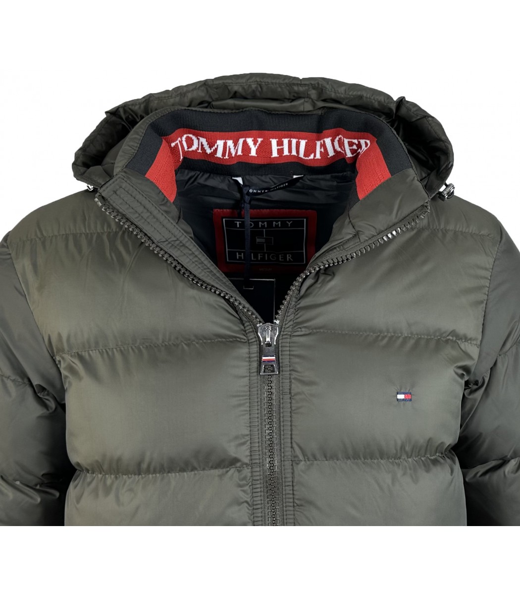 Хаки пуховик Tommy Hilfiger Т-207-15