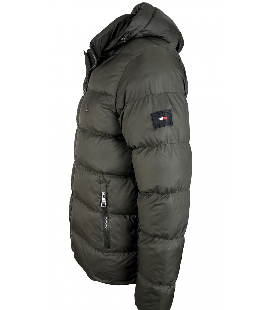 Хаки пуховик Tommy Hilfiger Т-207-15