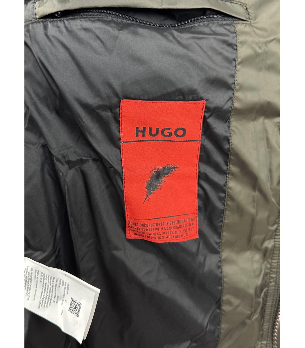 Хаки пуховик Hugo Boss HB-315