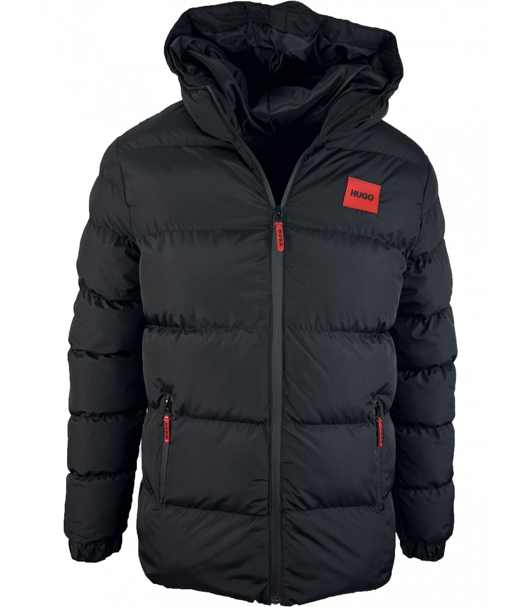 Черный пуховик BOSS 1340-1 Черный пуховик BOSS 1340-1