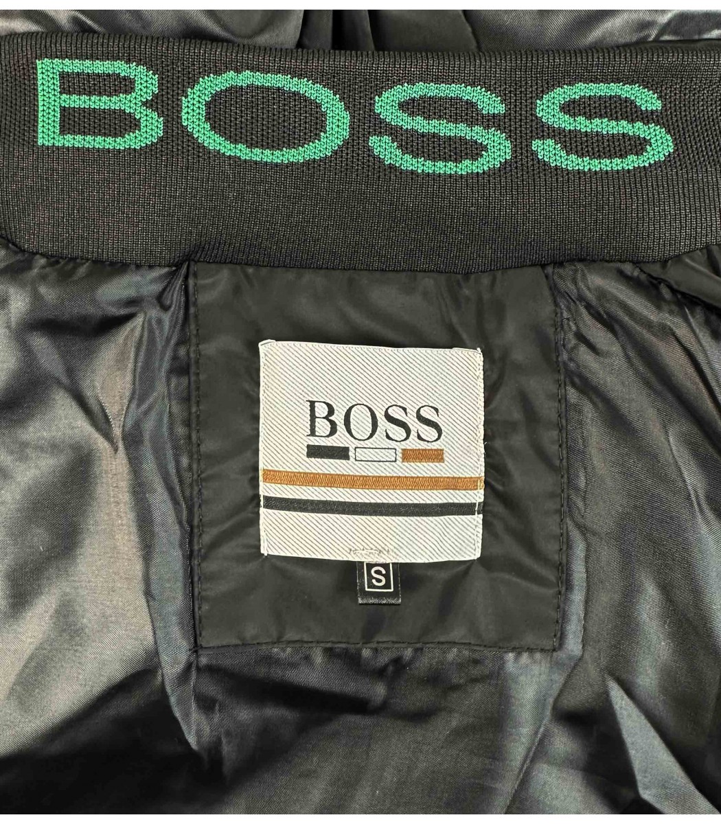 Черный пуховик BOSS 1620-1 Черный пуховик BOSS 1620-1