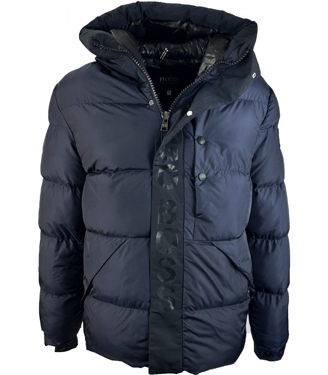Темно-синий пуховик HUGO 1730-2 Темно-синий пуховик HUGO 1730-2