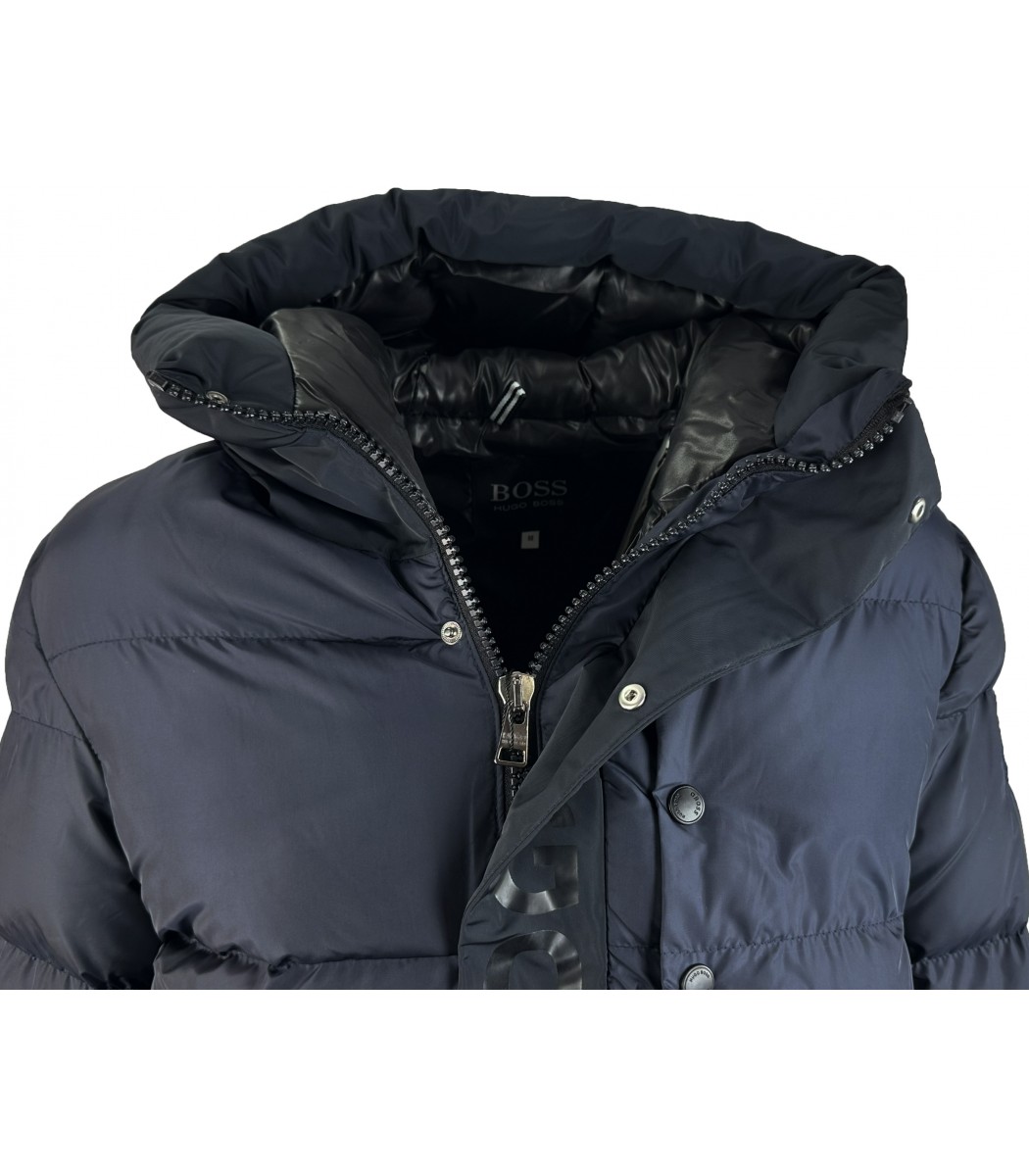 Темно-синий пуховик HUGO 1730-2 Темно-синий пуховик HUGO 1730-2