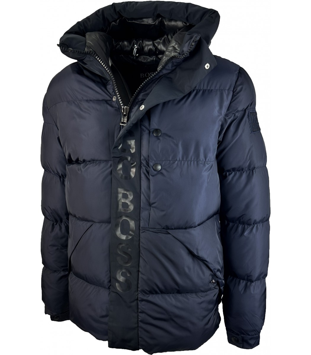 Темно-синий пуховик HUGO 1730-2 Темно-синий пуховик HUGO 1730-2