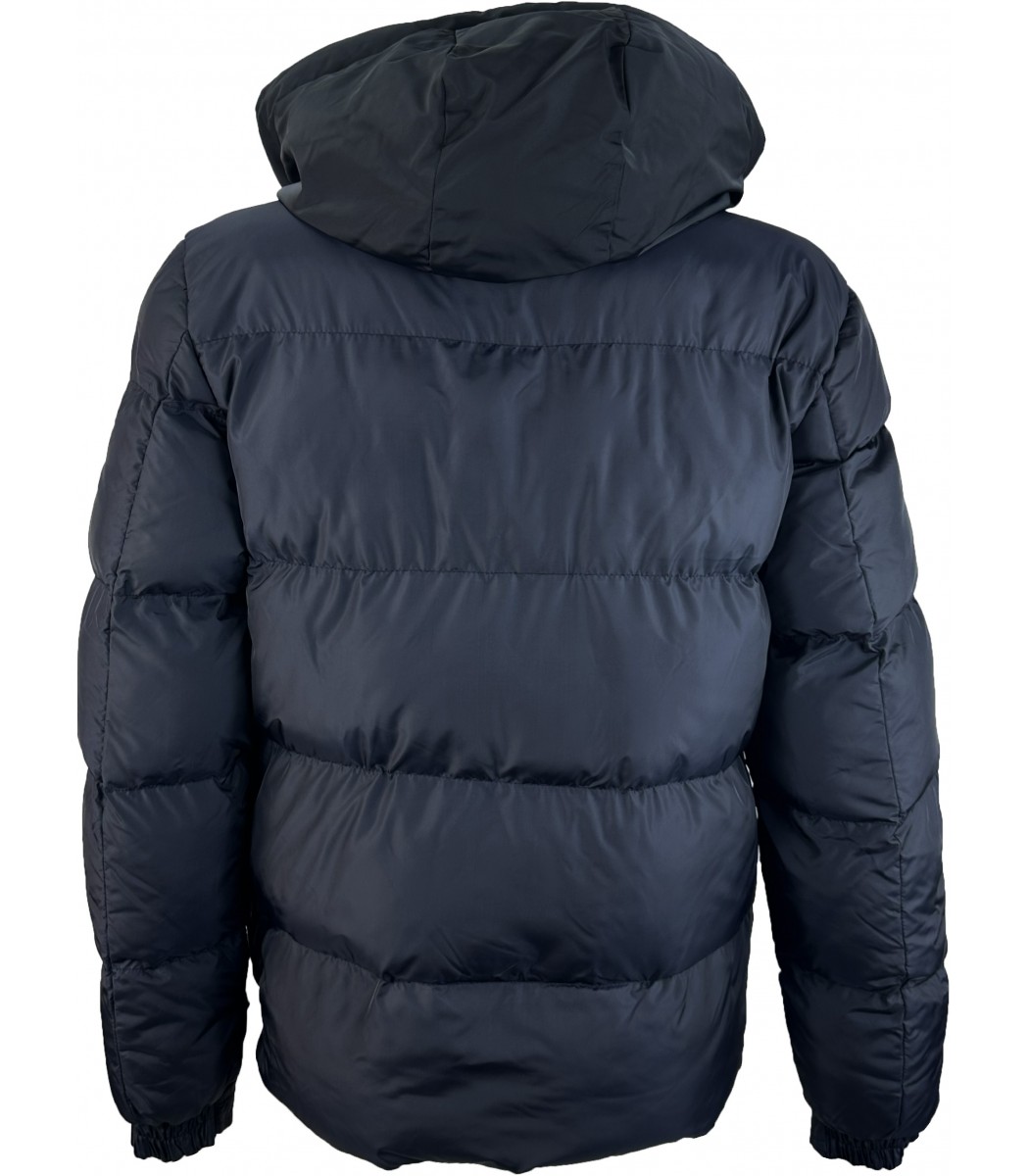 Темно-синий пуховик HUGO 1730-2 Темно-синий пуховик HUGO 1730-2
