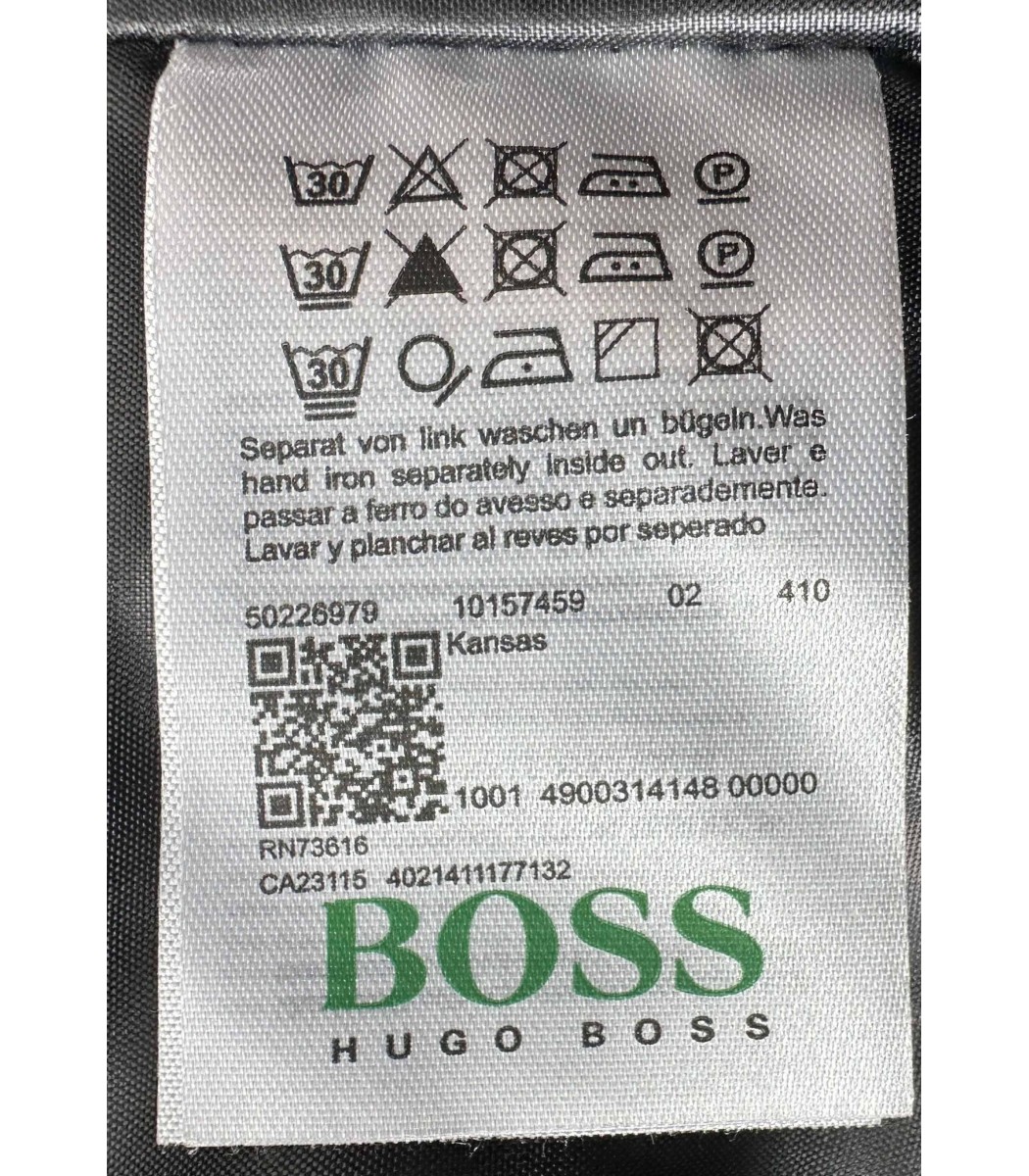 Темно-синий пуховик HUGO 1730-2 Темно-синий пуховик HUGO 1730-2